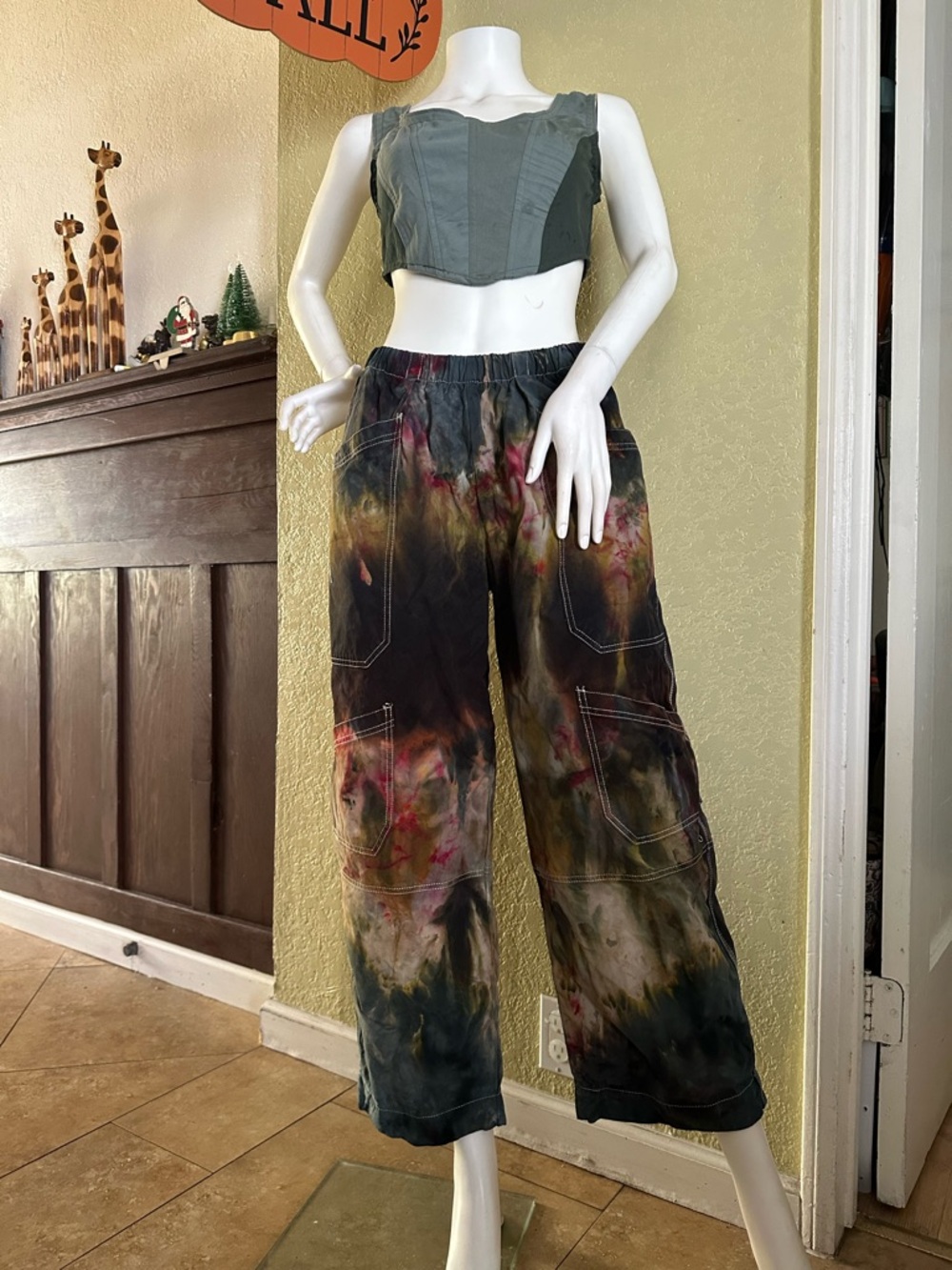 BDG woman-Dye Cargo Pants - Pink, Brown, Black - Picture 2 of 16